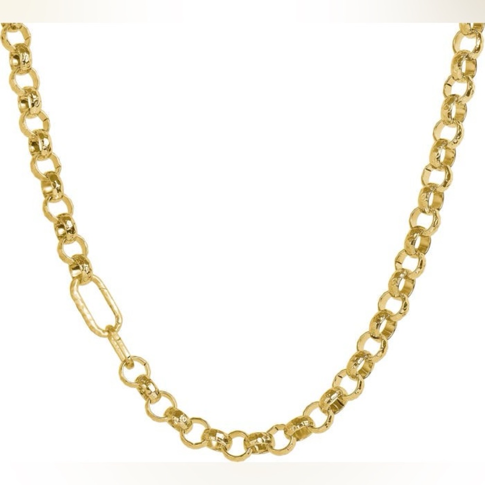 Dean Davidson Nairobi Statement Chain Link Necklace 22k-Gold Plate NWT